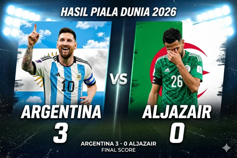 Messi Belum Habis! Argentina Gilas Aljazair 3-0 di Piala Dunia 2026.webp